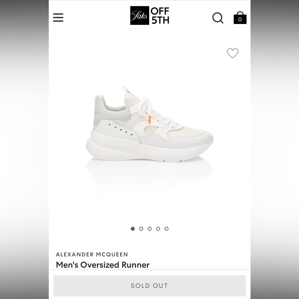 ALEXANDER MCQUEEN ( NO BOX )
Men's Oversized Runner FINAL PRICE!!!!!!